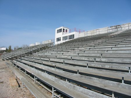 Tri-City Motor Speedway - Grandstand Photo From Water Winter Wonderland